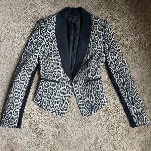 Leopard tux jacket